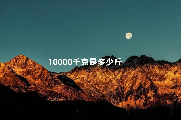 10000千克是多少斤