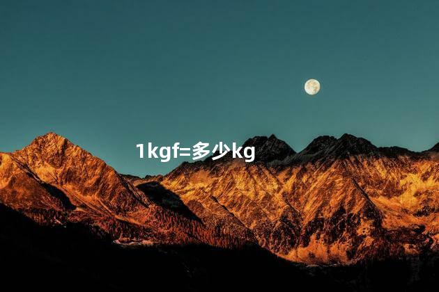 1kgf=多少kg