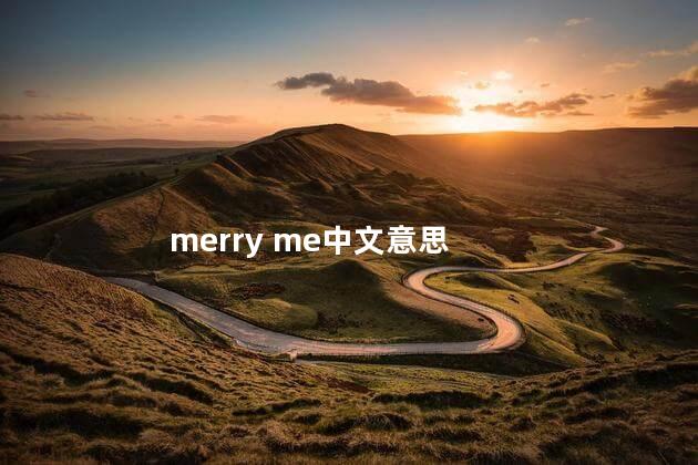 merry me中文意思