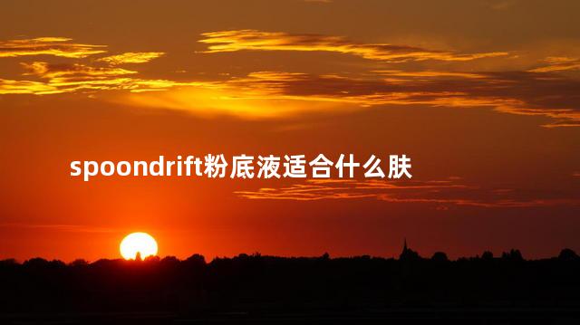 spoondrift粉底液适合什么肤质