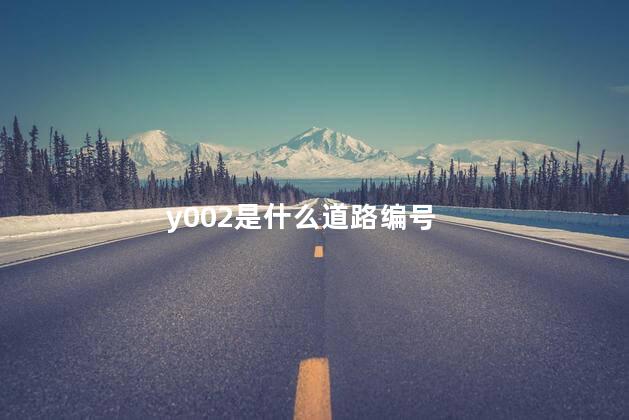 y002是什么道路编号