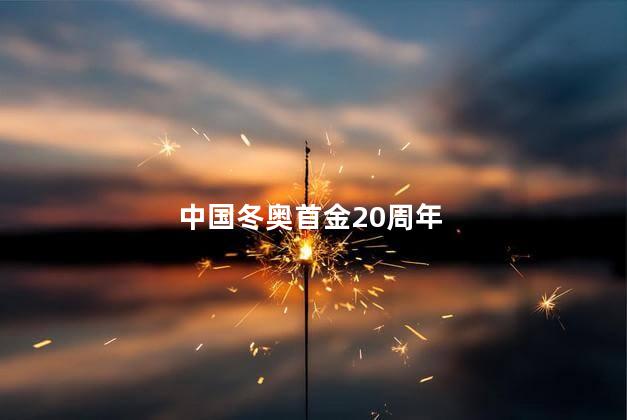 中国冬奥首金20周年