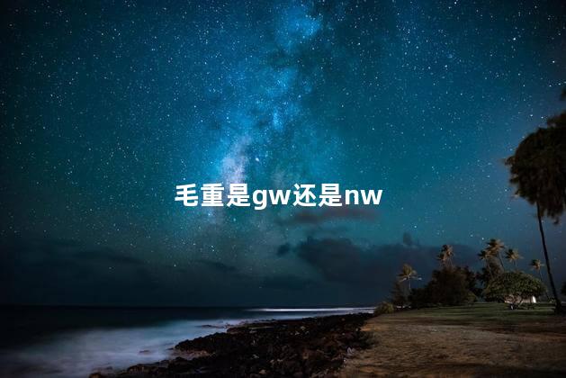 毛重是gw还是nw