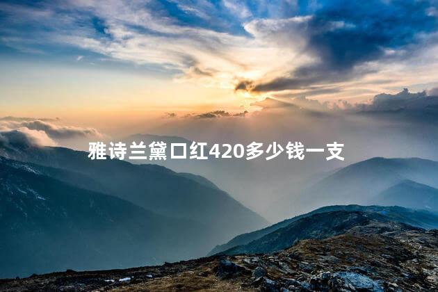 雅诗兰黛口红420多少钱一支